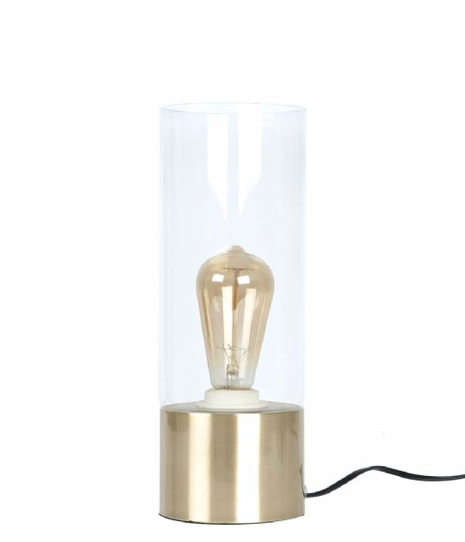 Leitmotiv Table lamp Table lamp Lax gold plated base clear glass (LM1316)