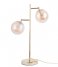 LeitmotivTable lamp Shimmer amber glass shades Brass (LM1913GD)