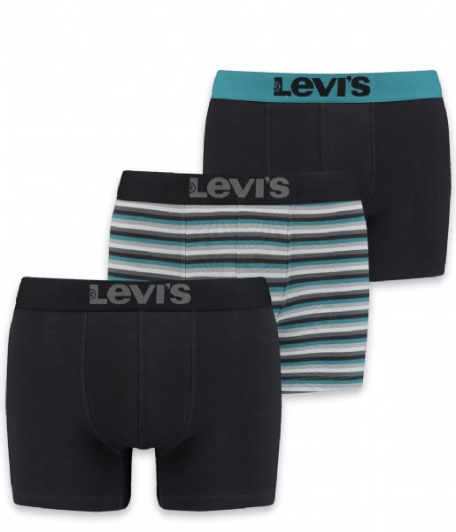Levi's  Giftbox Yd Multicolor Stripe Boxer Brief Black Combo (001)