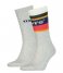 Levi's Sock Reg Cut Color Block Stripe 2P Grey Melange (004)