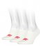 Levi's Sock Footie High Rise Batwing Logo 3P White (002)