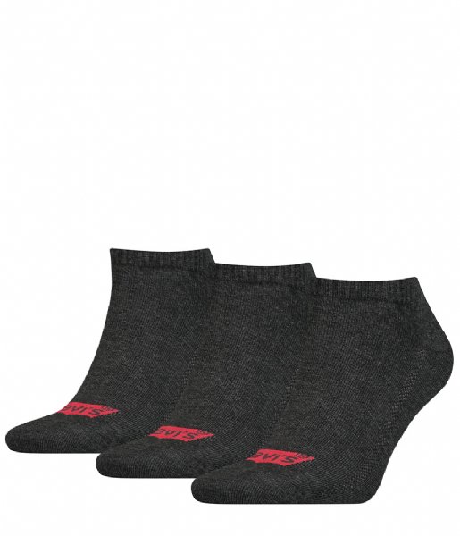 Levi's Sock Low Cut Batwing Logo 3-Pack Anthracite Melange / Black (267)