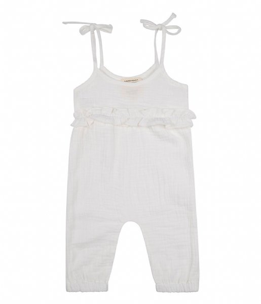Little Indians Baby clothes Jumpsuit Muslin Spaghetti Strap White (WH)