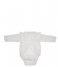 Little Indians Baby clothes Ruffle Onesie Longsleeve Muslin White (WH)
