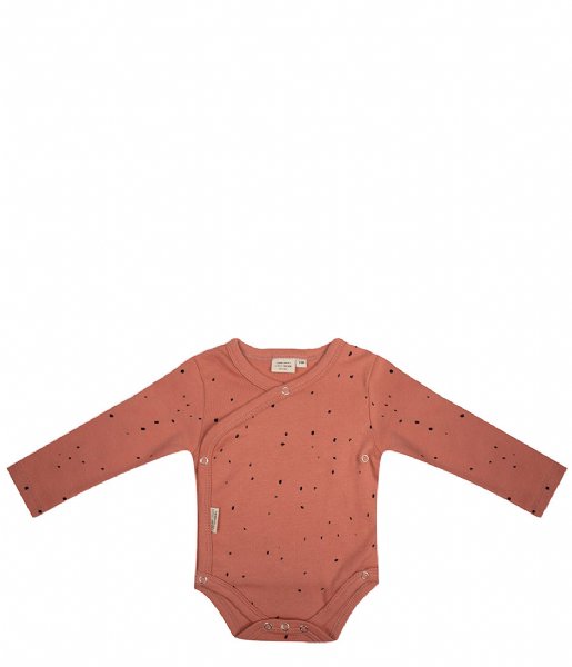 Little Indians Baby clothes Onesie Longsleeve Dots Canyon Clay (ONLS08-CC)
