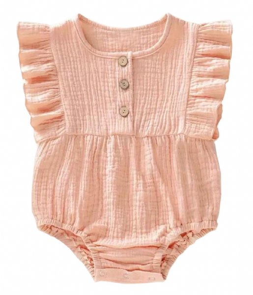 Little Indians Baby clothes Onesie Ruffle Muslin Soft Pink (ONSL03-SP)