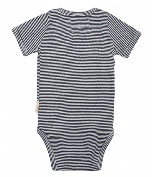 Little Indians Baby clothes Onesie Shortsleeve Small Stripe Rib Small Stripe (ONSH11-SS)