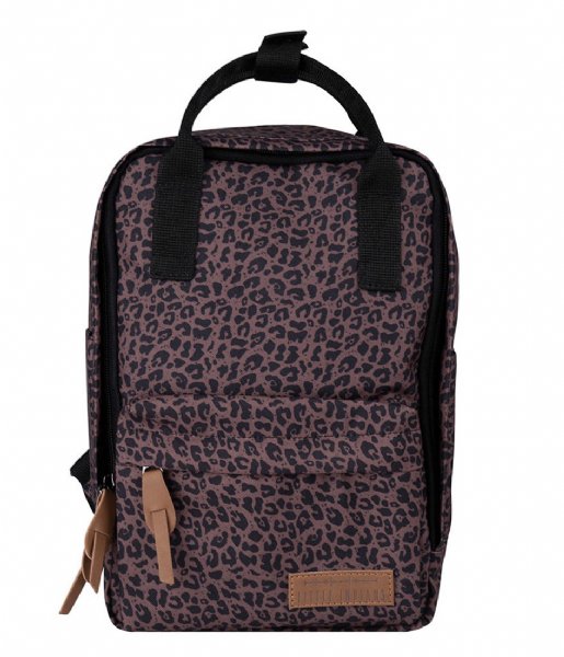 Little Indians School Backpack Backpack Leopard Brown