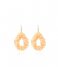 LOTT Gioielli Earring Drop Large Double Stones Peach