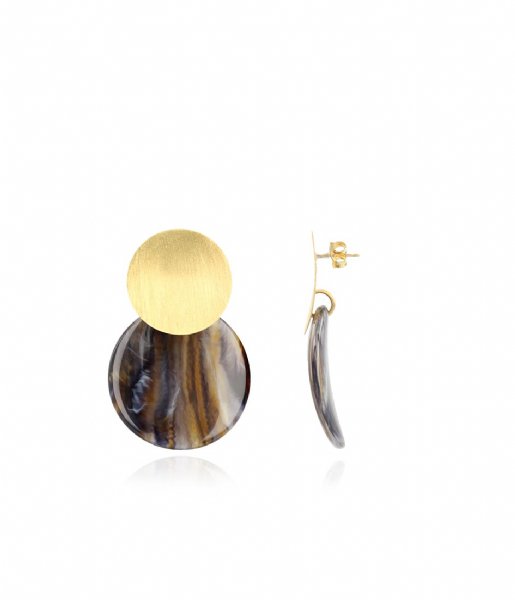LOTT Gioielli Earring Curved Round M Mixed Ocean