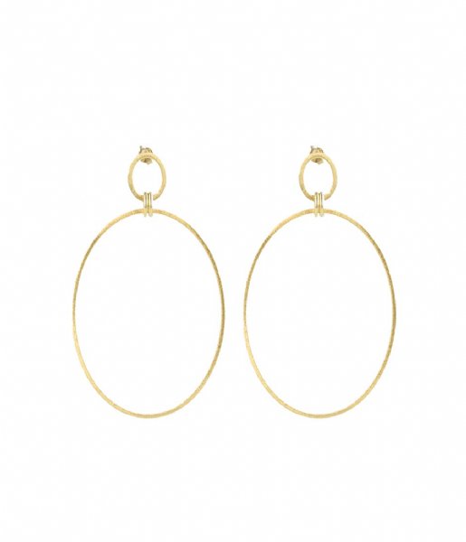 LOTT Gioielli Earring Earring Eslie Oval Satin Gold