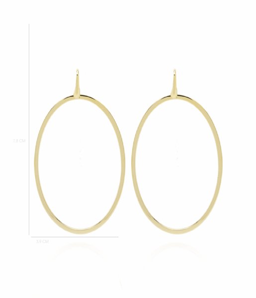 LOTT Gioielli Earring Classic Earring oval Gold plated