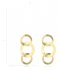 LOTT Gioielli Earring Classic EarringTriple Round Open Charms Satin Gold plated
