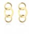LOTT Gioielli Earring Classic EarringTriple Round Open Charms Satin Gold plated