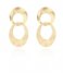 LOTT Gioielli Earring CL Earring Double Charm Satin Gold Gold plated