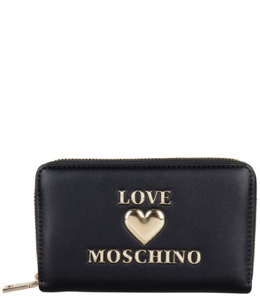LOVE MOSCHINO Zip wallet Portafogli nero LE0000Q3-20
