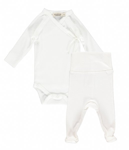 MarMar Copenhagen Baby clothes New Born Gift Box 2 Pcs Modal New Born Gentle White (0101)