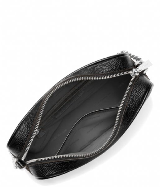 Michael Kors Crossbody bag Jet Set Medium Camera Bag black & silver colored hardware
