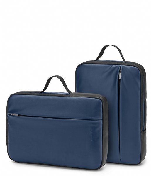 Moleskine Laptop Backpack Classic Pro Device Bag Vertical 15 Inch Sapphire Blue (B20)