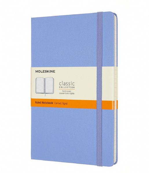 Moleskine Document map Notebook Large Gelinieerd/Lined Hardcover Hydrangea Blue (B42)