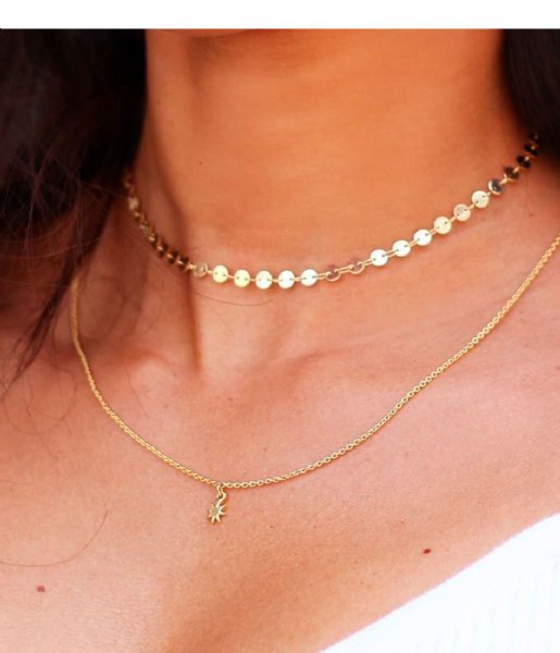 My Jewellery Necklace Disc Choker gold (1200)