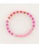 My Jewellery Bracelet Armband Met Platte Kralen roze (0800)