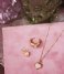 My Jewellery Necklace Ketting Rose Quartz hartje goudkleurig (1200)