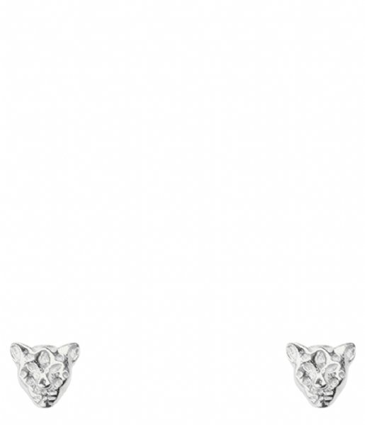 My Jewellery Earring Studs luipaard zilver (1500)