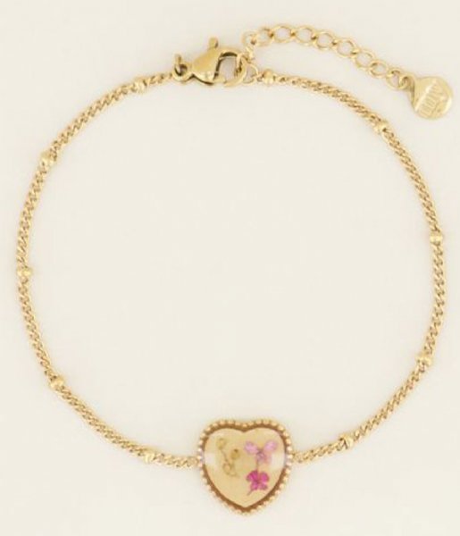 My Jewellery Bracelet Armband wildflower hartje Goud (1200)