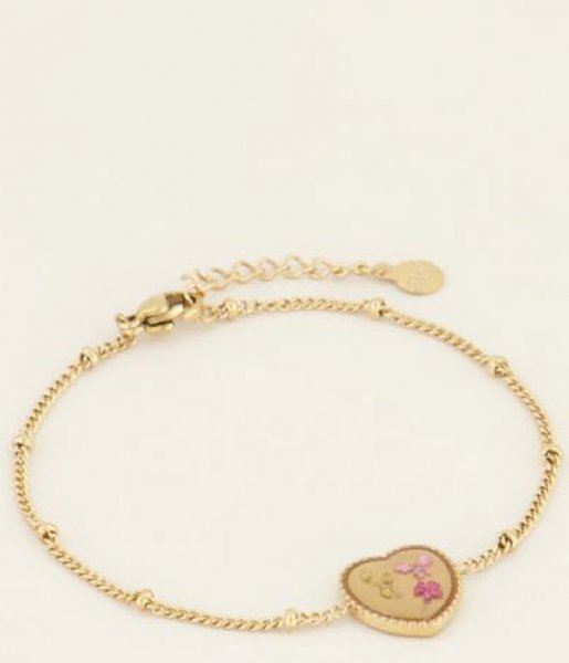 My Jewellery Bracelet Armband wildflower hartje Goud (1200)