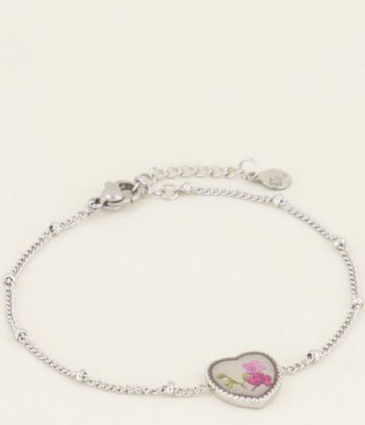 My Jewellery Bracelet Armband wildflower hartje Zilver (1500)