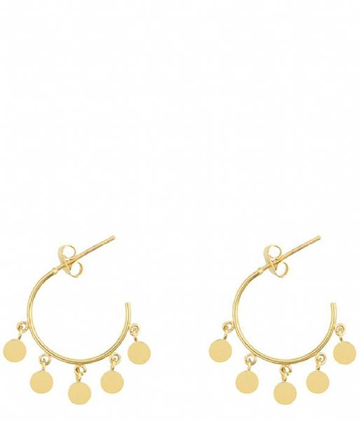 My Jewellery Earring Hoops Circle Beads goud (1200)