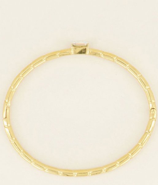 My Jewellery Bracelet Bangle transparant steen Goud (1200)