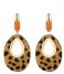 My Jewellery Earring Luipaard oorhangers bruin (0100)