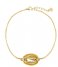 My Jewellery Bracelet Okergele armband schelp&kralen goudkleurig (1200)