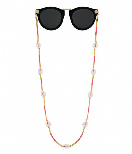 My Jewellery Glasses cord Zonnebrillenkoord Touw Schelp roze (0800)