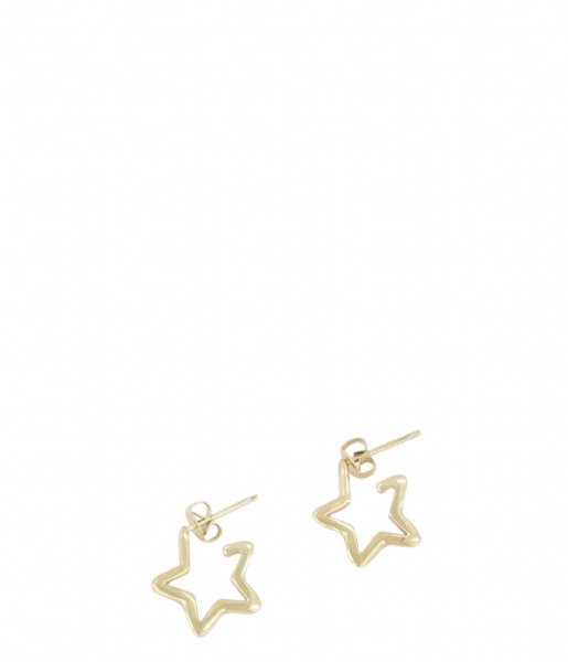 My Jewellery Earring Oorbellen open ster goudkleurig (1200)