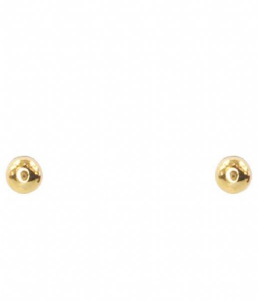 My Jewellery Earring Dots Stud Large goudkleurig (1200)
