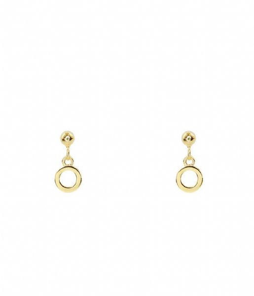 My Jewellery Earring Open Circle Stud gold colored (1200)