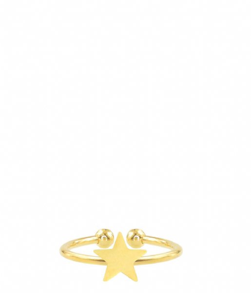 My Jewellery Ring Onesize Ring Star gold colored (1200)