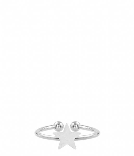 My Jewellery Ring Onesize Ring Star silver colored (1500)