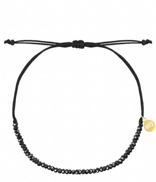 My Jewellery Bracelet Crystal beads bracelet zwart (1100)