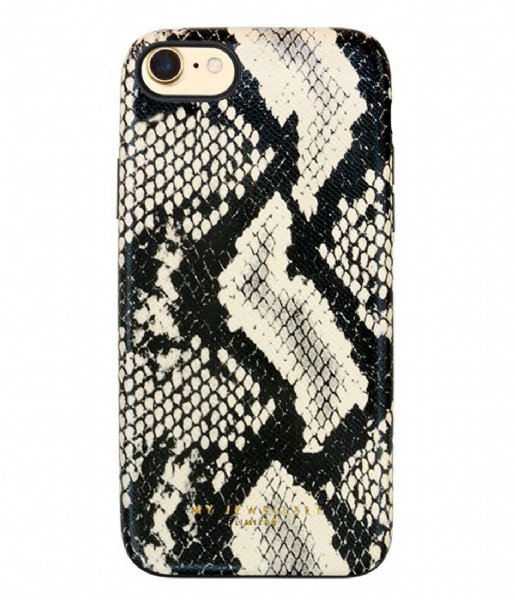 My Jewellery Smartphone cover Hardcase Snakeprint iPhone 7/8 zwart-wit (1800)