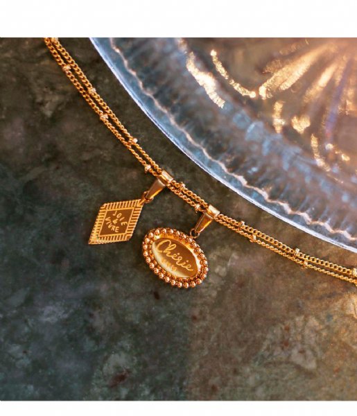My Jewellery Necklace Custom Charm Joie De Vivre gold (1200)