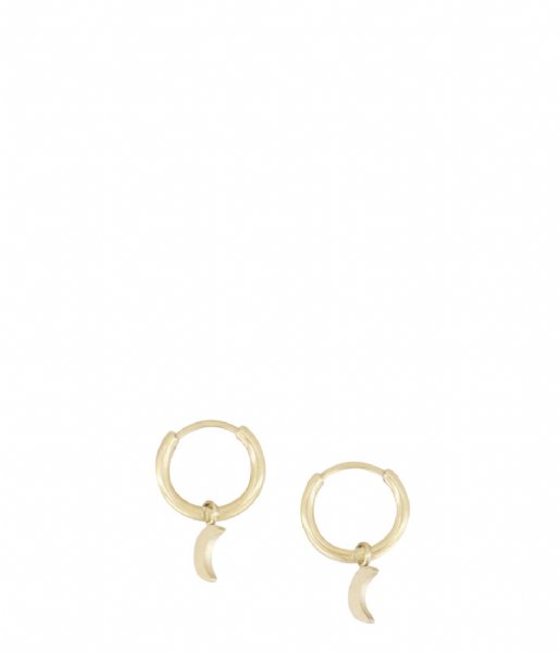 My Jewellery Earring Oorringen met maantje goudkleurig (1200)
