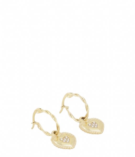 My Jewellery Earring Parel oorbellen hart goudkleurig (1200)
