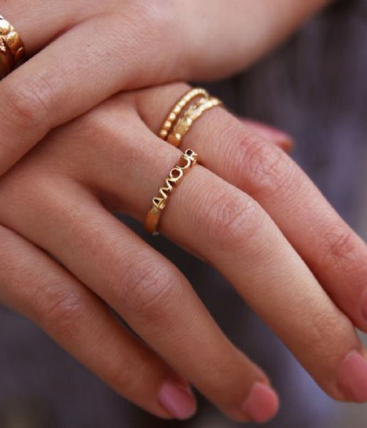 My Jewellery Ring Ring Amour goudkleurig (1200)