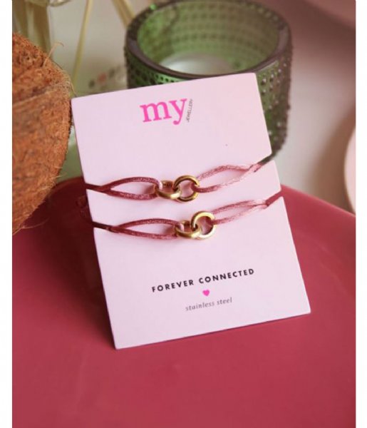 My Jewellery Bracelet Forever Connected Armband Roze gold colored (1200)