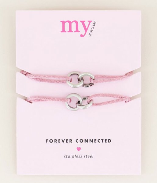 My Jewellery Bracelet Forever Connected Armband Roze silver colored (1500)
