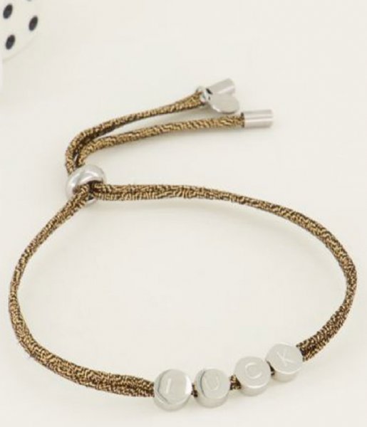 My Jewellery Bracelet Touw armband luck Zilverkleurig (1500)